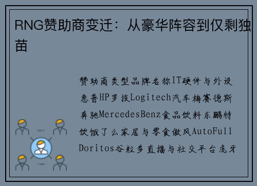 RNG赞助商变迁：从豪华阵容到仅剩独苗